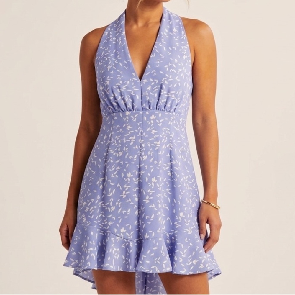 Twenty Ten Blue Floral Halter Romper